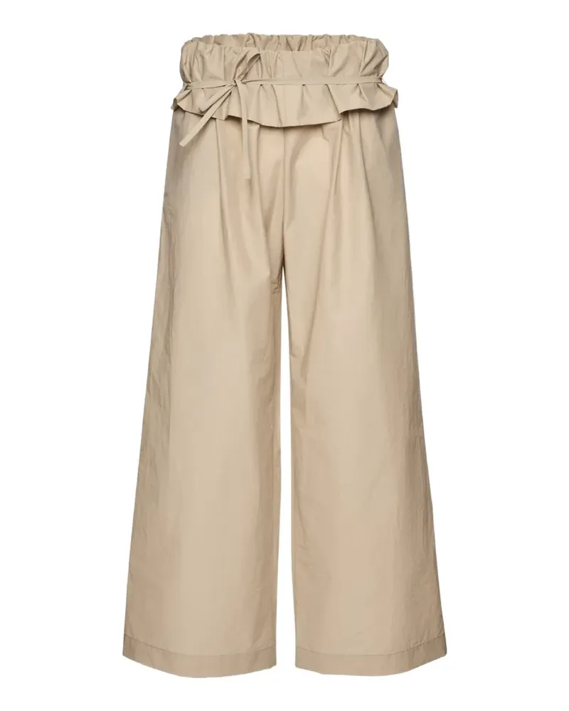 Magda Butrym ruffled high-waisted trousers - Nude Nude