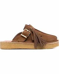 Clarks Mules aus Wildleder Braun