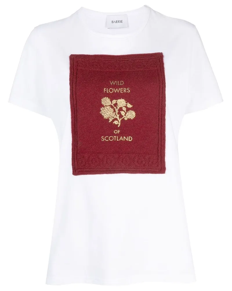 Barrie T-Shirt mit Logo-Patch - Weiß Weiß