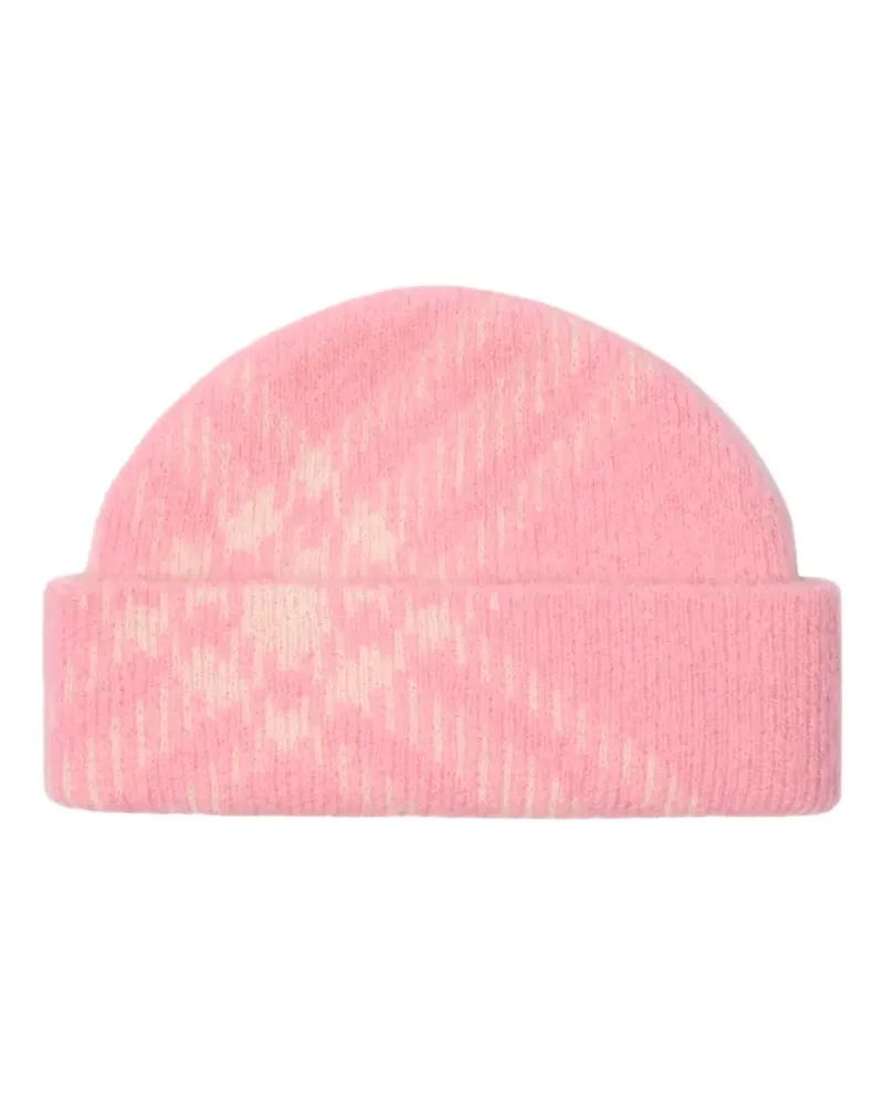 Burberry check-pattern beanie - Rosa Rosa