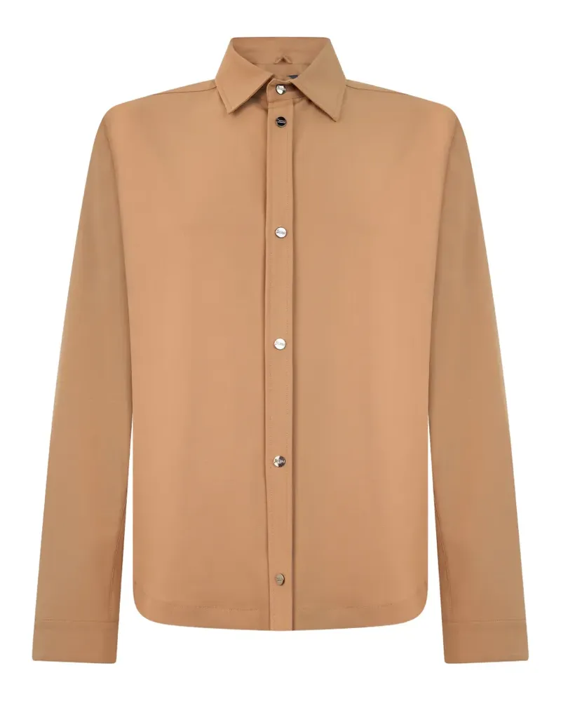 Herno button-up classic-collar shirt - Nude Nude