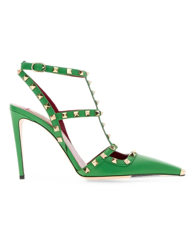 Valentino Garavani Rockstud leather pumps - Grün Grün