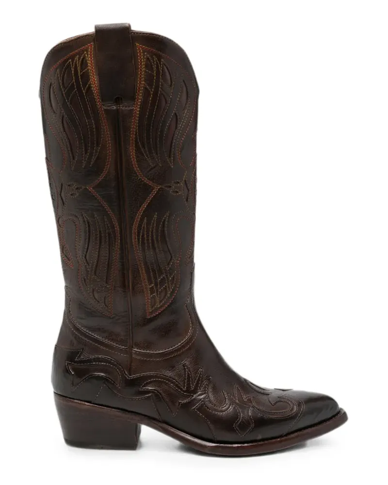 ERALDO Bestickte Stiefel - Braun Braun