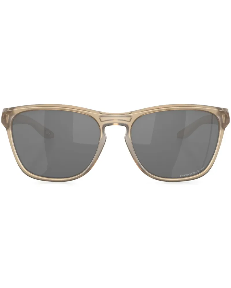 Oakley Eckige Manorburn Sonnenbrille - Braun Braun