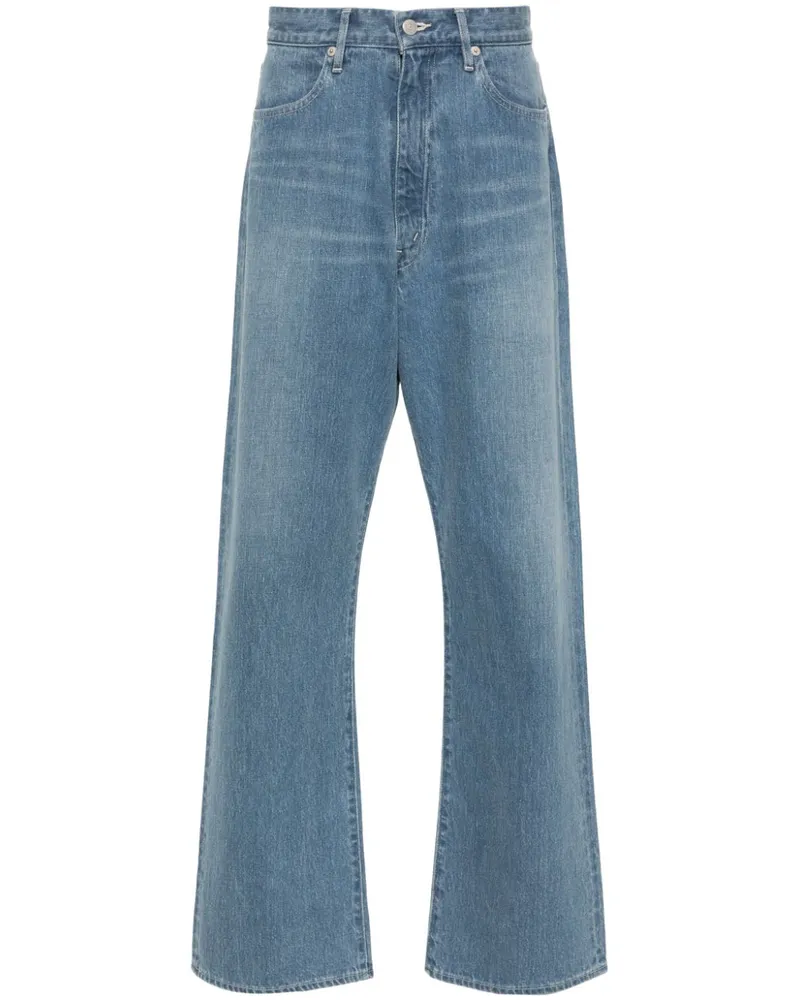 AURALEE Selvedge Jeans mit lockerem Schnitt - Blau Blau