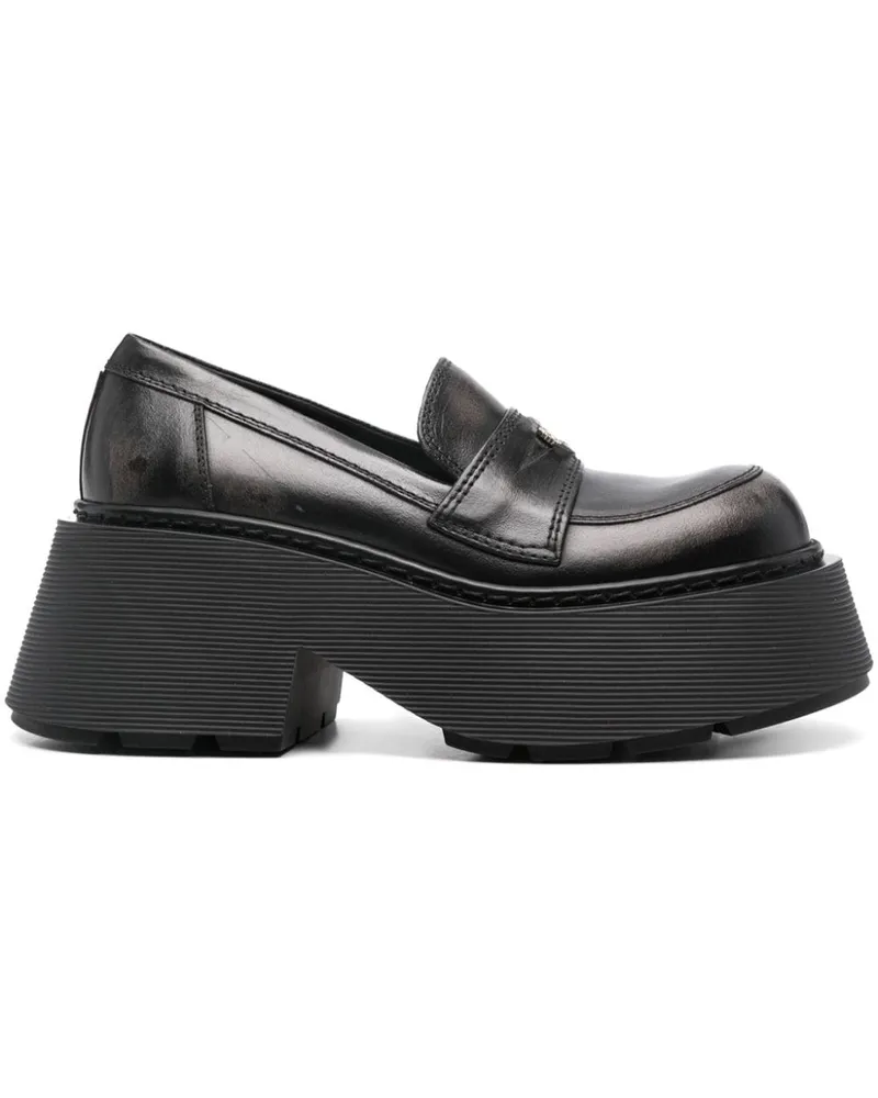 Vic Matié Loafer mit Logo-Applikation Schwarz