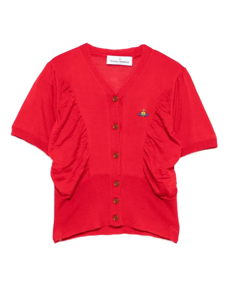 Vivienne Westwood Geraffter Pamela Cardigan - Rot Rot