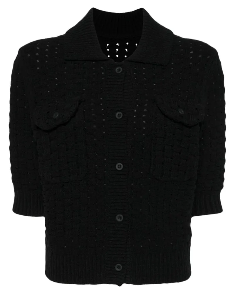 JNBY Kurzärmeliger Cardigan Schwarz