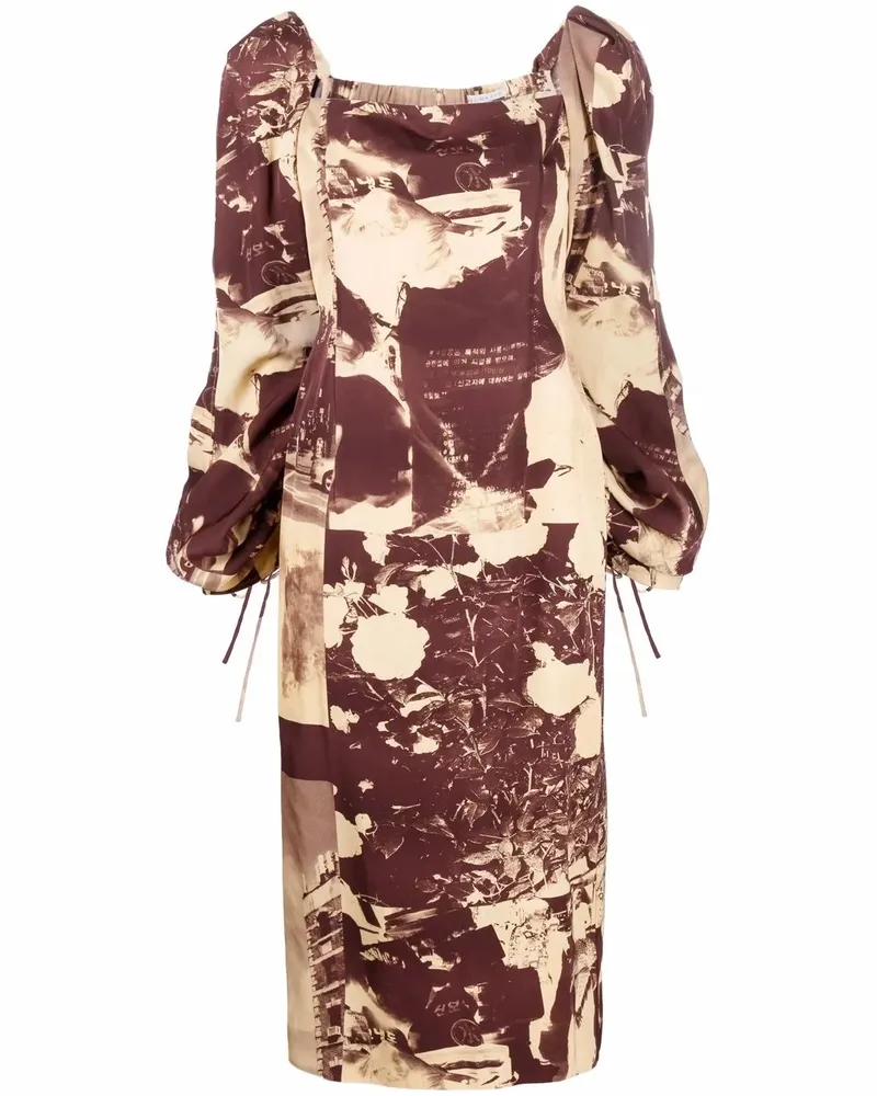 REJINA PYO Kleid mit eckigem Ausschnitt - Nude Nude