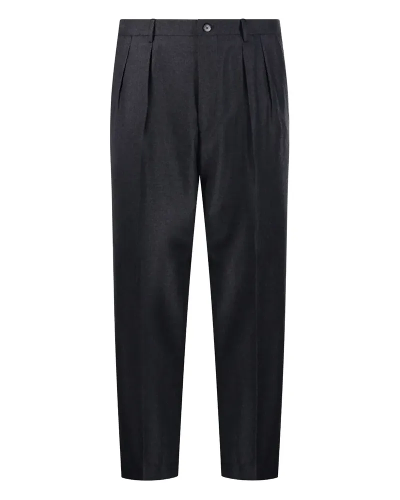 Biagio Santaniello Klassische Bundfaltenhose - Grau Grau