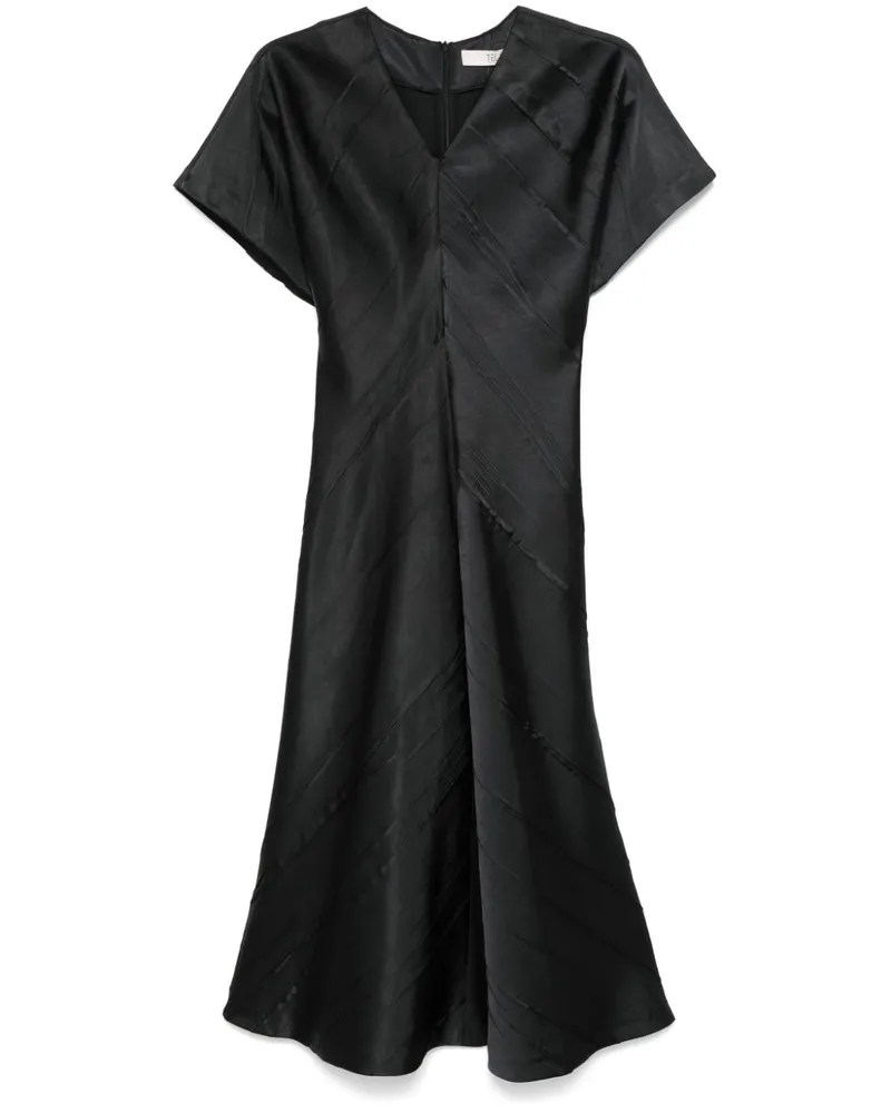 TELA Abel Midikleid - Schwarz Schwarz