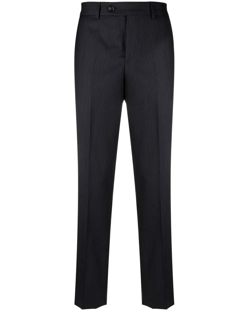 Brunello Cucinelli pinstripe tailored trousers - Blau Blau
