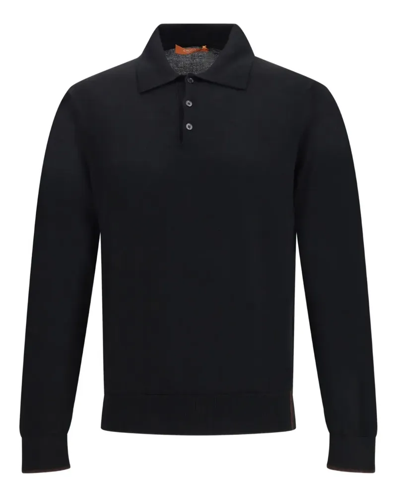 CRUNA Klassisches Poloshirt - Schwarz Schwarz