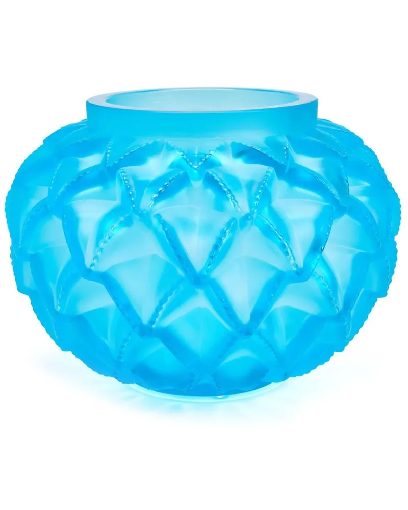 Languedoc Vase aus Kristall 21,5cm - Blau