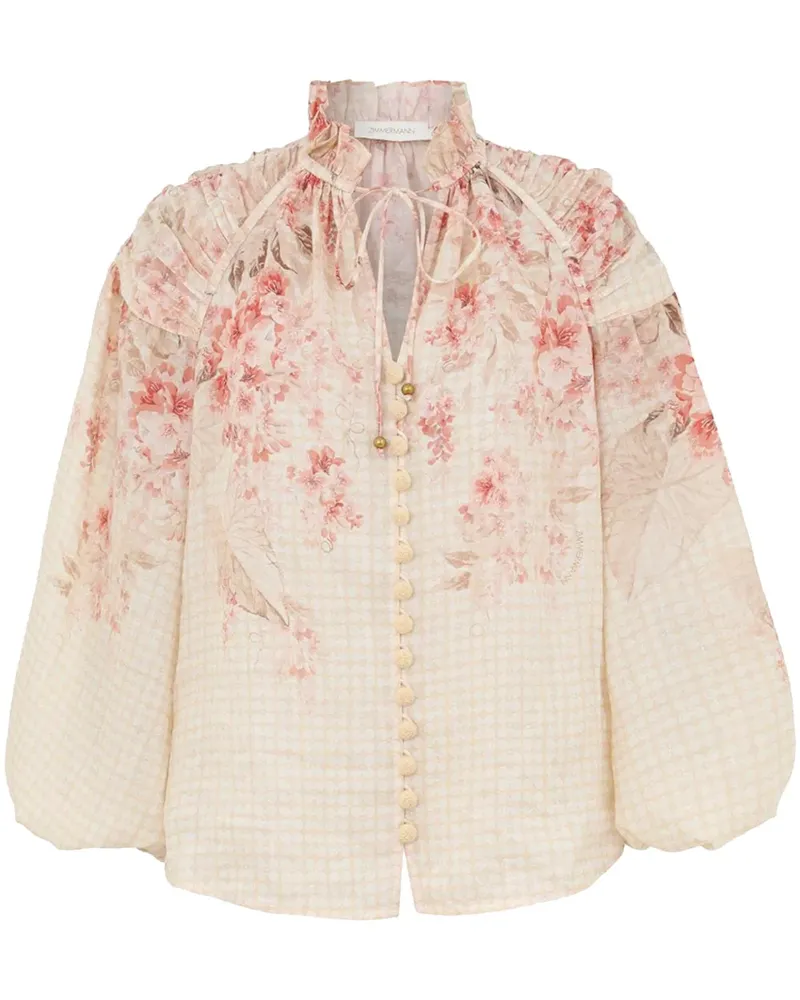 Zimmermann Illuminate Bluse - Nude Nude