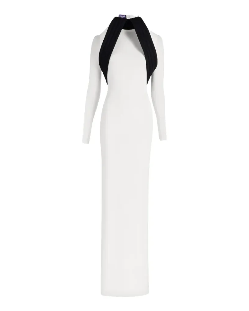 Jean Paul Gaultier Kleid mit Design - Weiß Weiß