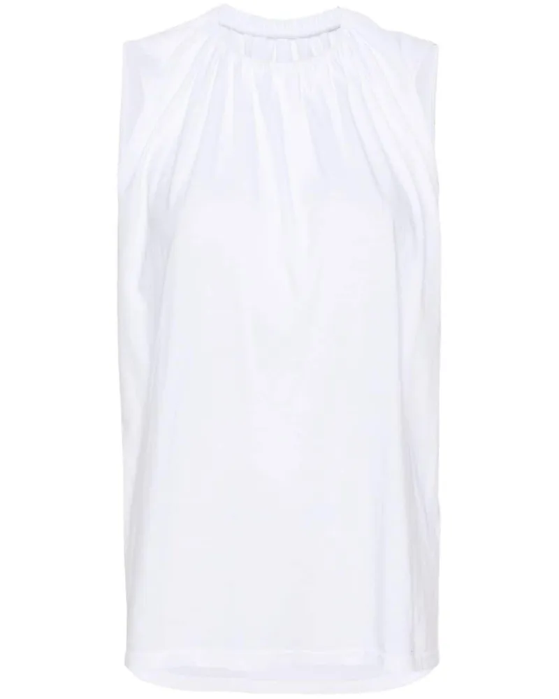 Maison Margiela Gerafftes Top - Weiß Weiß