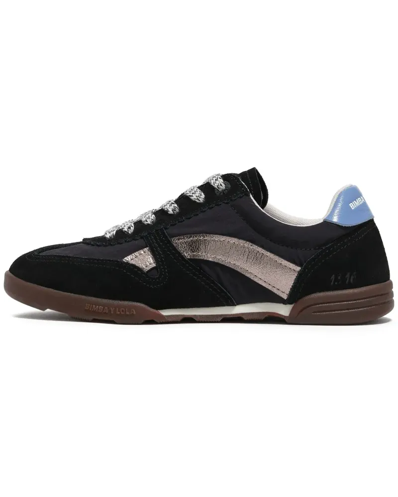 BIMBA Y LOLA 13 16 Indoor Sneakers mit Metallic-Einsatz - Schwarz Schwarz