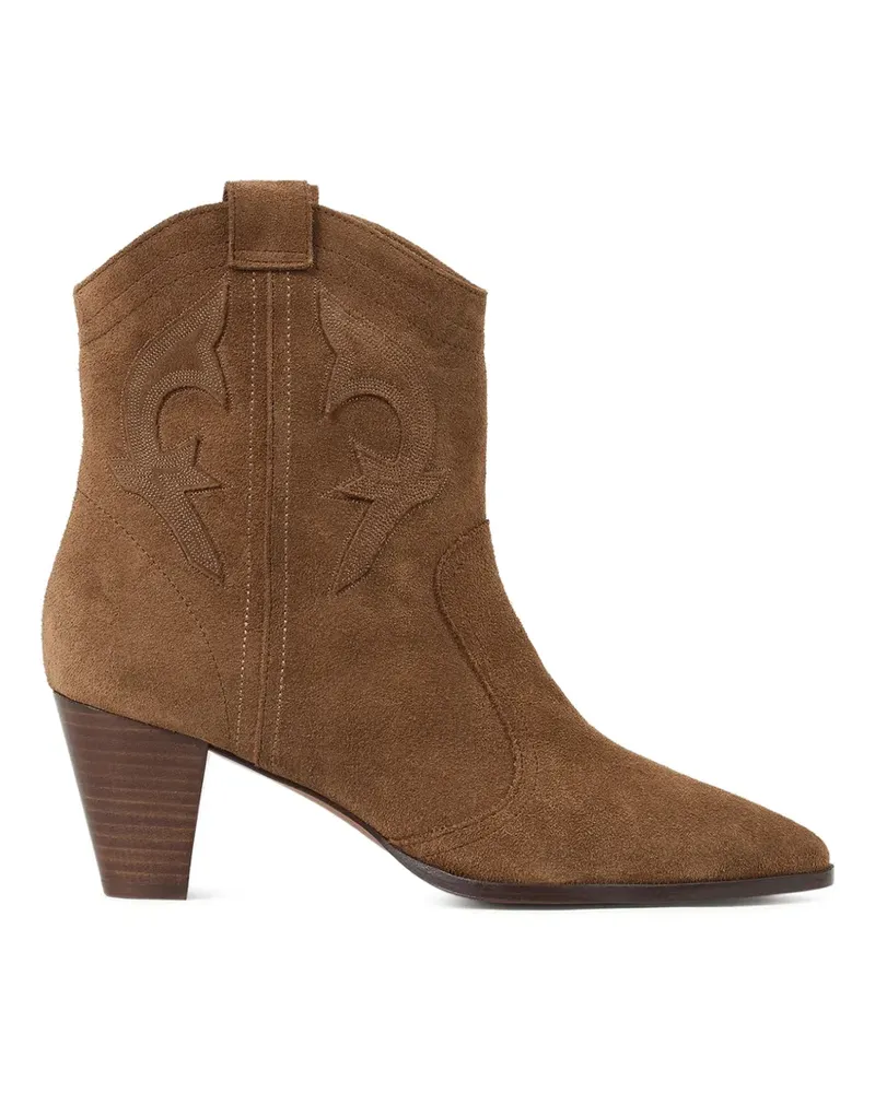 ba&sh Cowboystiefel mit Stickerei - Braun Braun