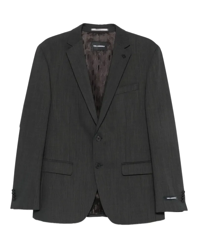 Karl Lagerfeld Einreihige Jacke - Grau Grau