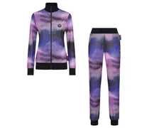 Jogginganzug mit Batikmuster - Schwarz