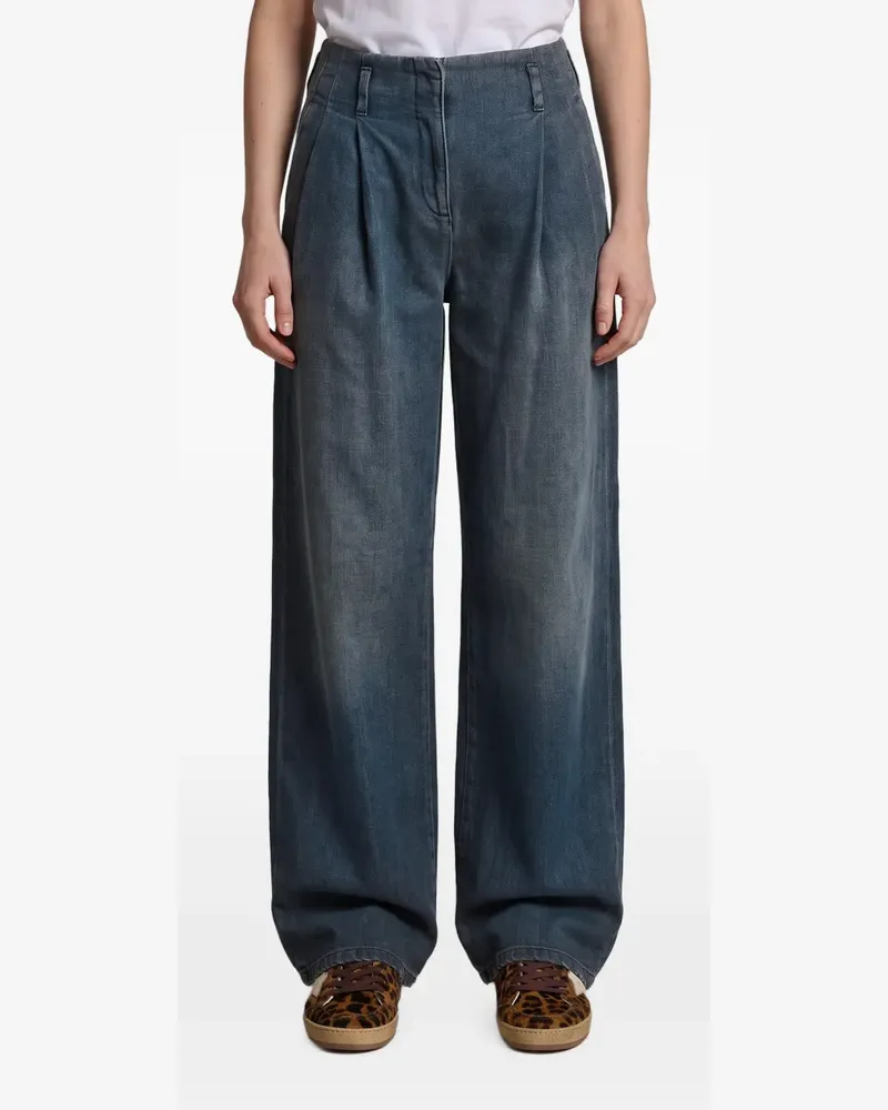 Golden Goose Weite Plisseehose - Blau Blau