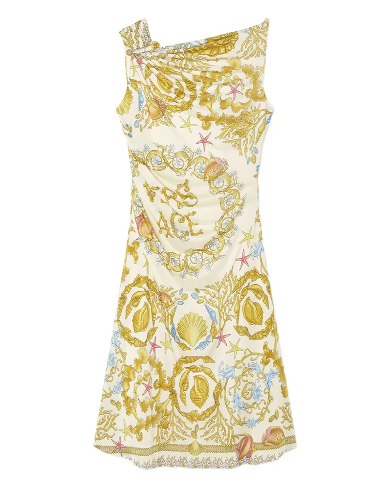 Versace Underwater Barocco Minikleid - Gelb Gelb