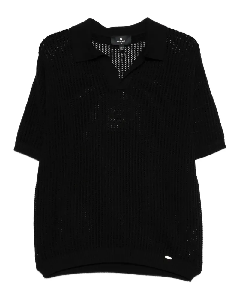 REPRESENT Beverly open-knit T-shirt - Schwarz Schwarz