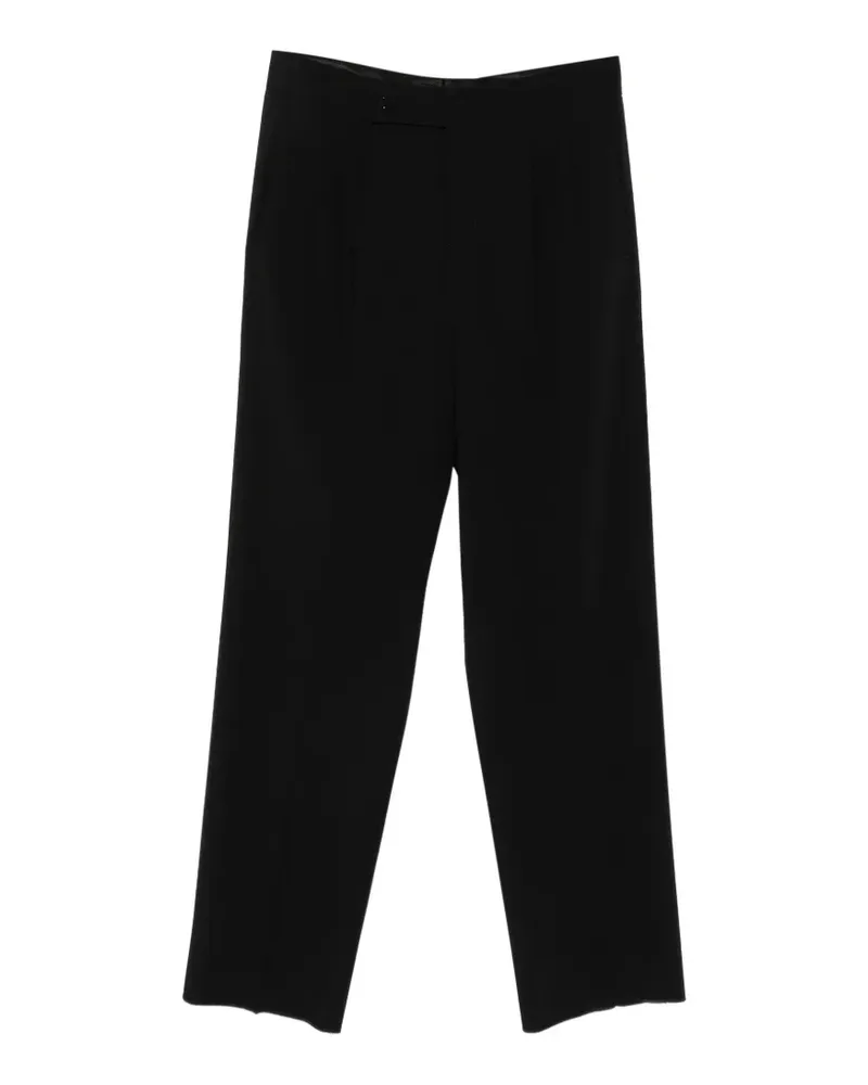 Giorgio Armani Wide-Leg-Hose mit Bundfalten - Schwarz Schwarz