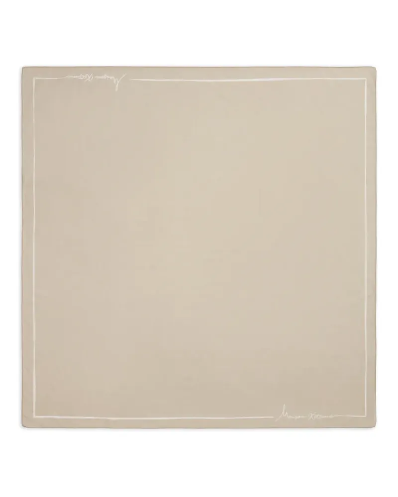 Kitsuné Poetic Script scarf - Nude Nude