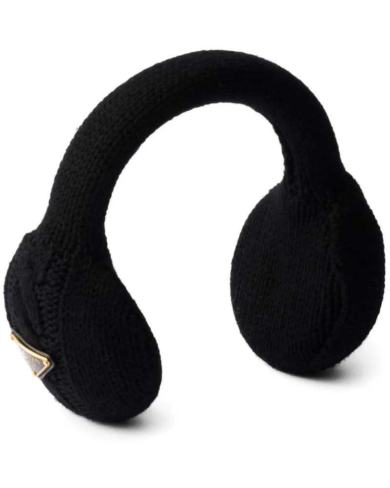Prada Ohrenschützer aus Wolle - Schwarz Schwarz
