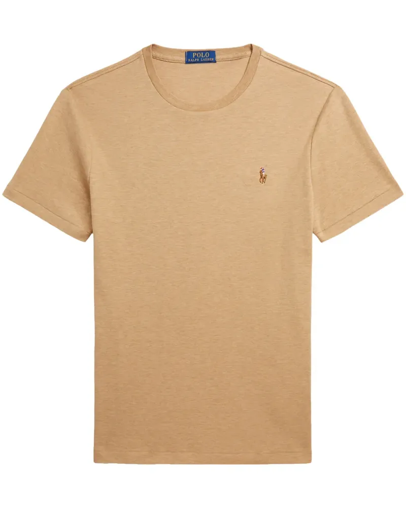 Ralph Lauren T-Shirt mit Polo Pony-Stickerei - Braun Braun