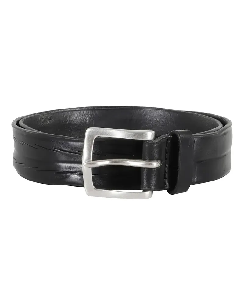 Orciani textured leather belt - Schwarz Schwarz