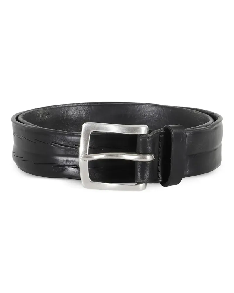 Orciani textured leather belt - Schwarz Schwarz