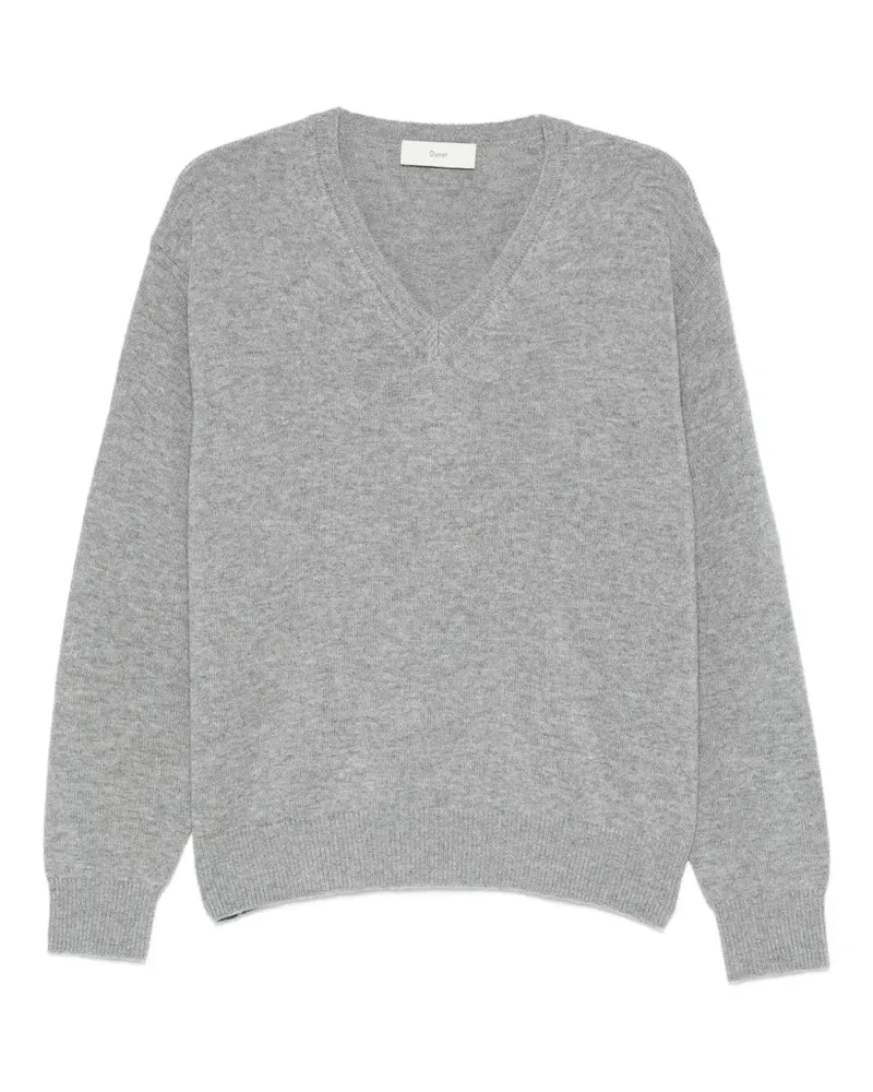 Dunst Pullover mit V-Ausschnitt - Grau Grau