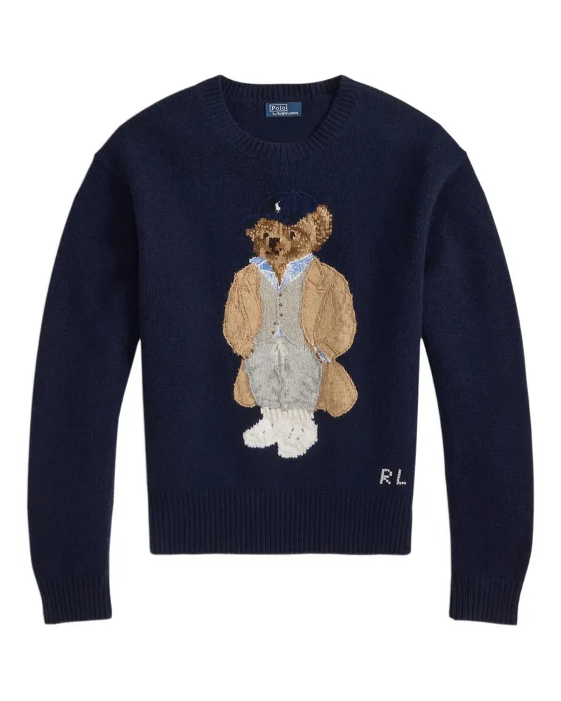 Ralph Lauren Pullover mit Polo Bear - Blau Blau