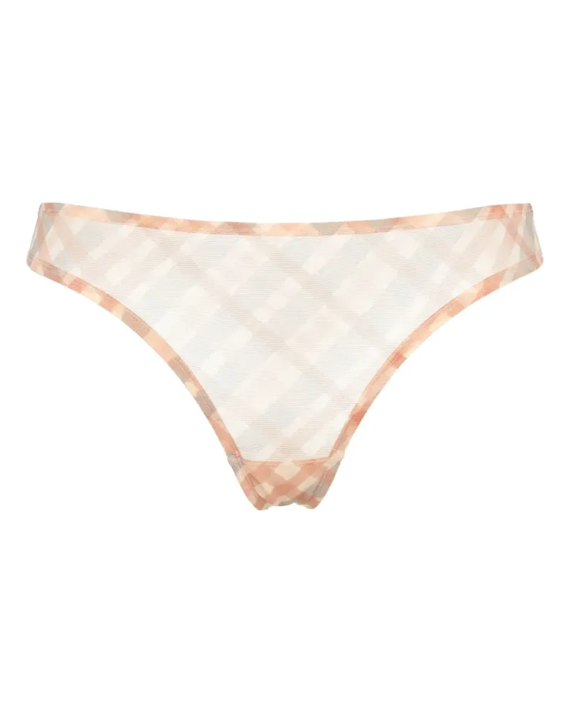 Eres Honor Tanga mit Karomuster - Orange Orange