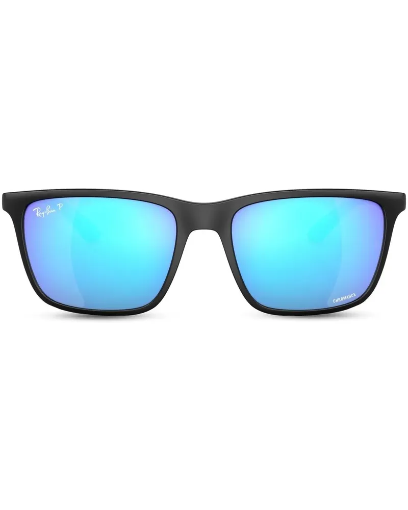 Ray Ban Sonnenbrille mit verspiegelten Gläsern - Schwarz Schwarz