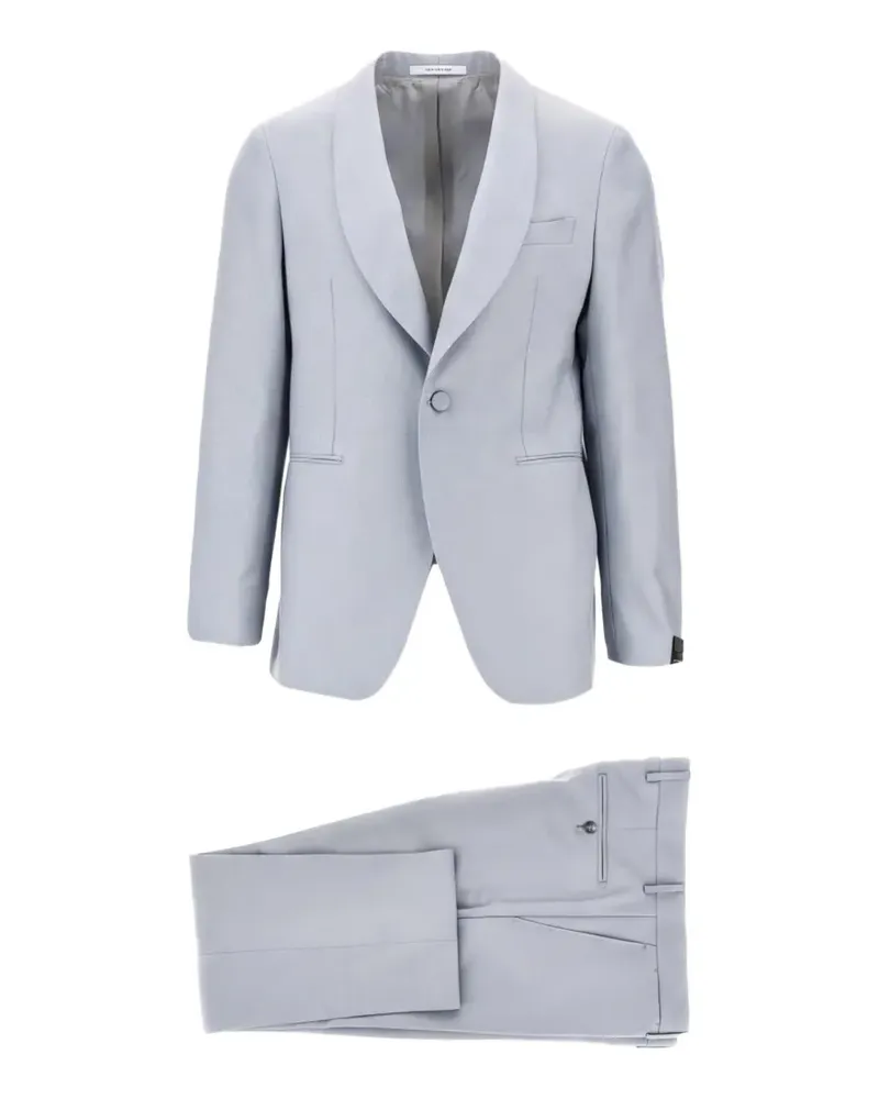Tagliatore Anzug mit Schalrevers - Blau Blau