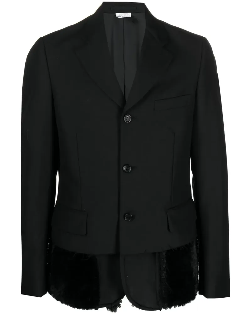 Comme des Garçons Sakko im Layering-Look - Schwarz Schwarz