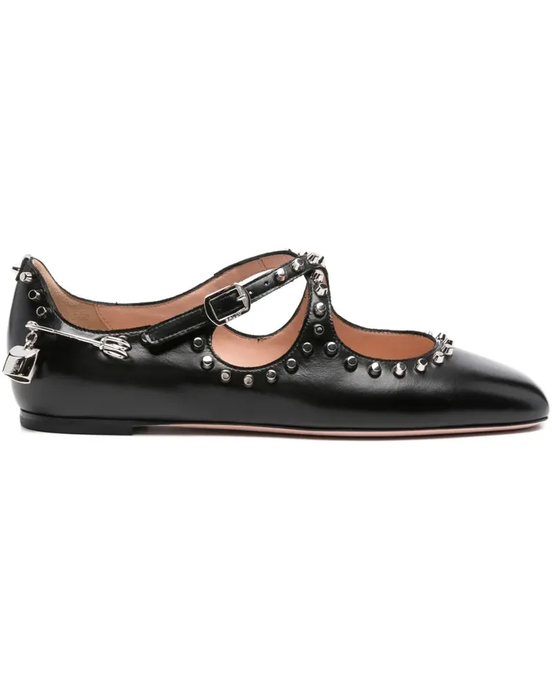 Bally rina Ballerinas mit Nieten - Schwarz Schwarz