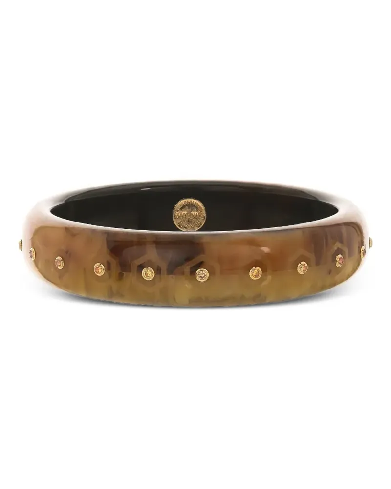 Mark Davis 18kt Bakelite Gelbgoldarmreif mit Saphir Gold