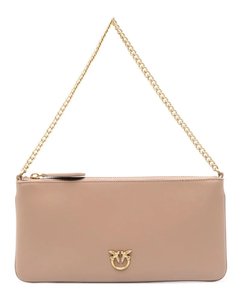 Pinko Love Birds Schultertasche - Nude Nude
