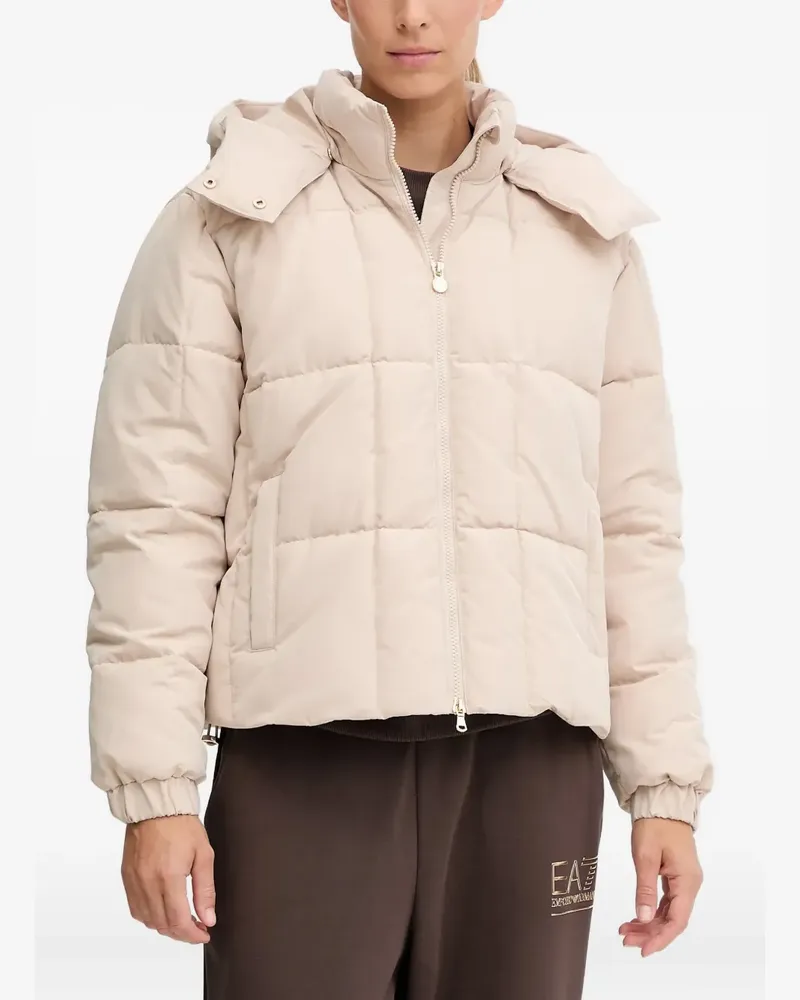EA7 hooded quilted jacket - Nude Nude