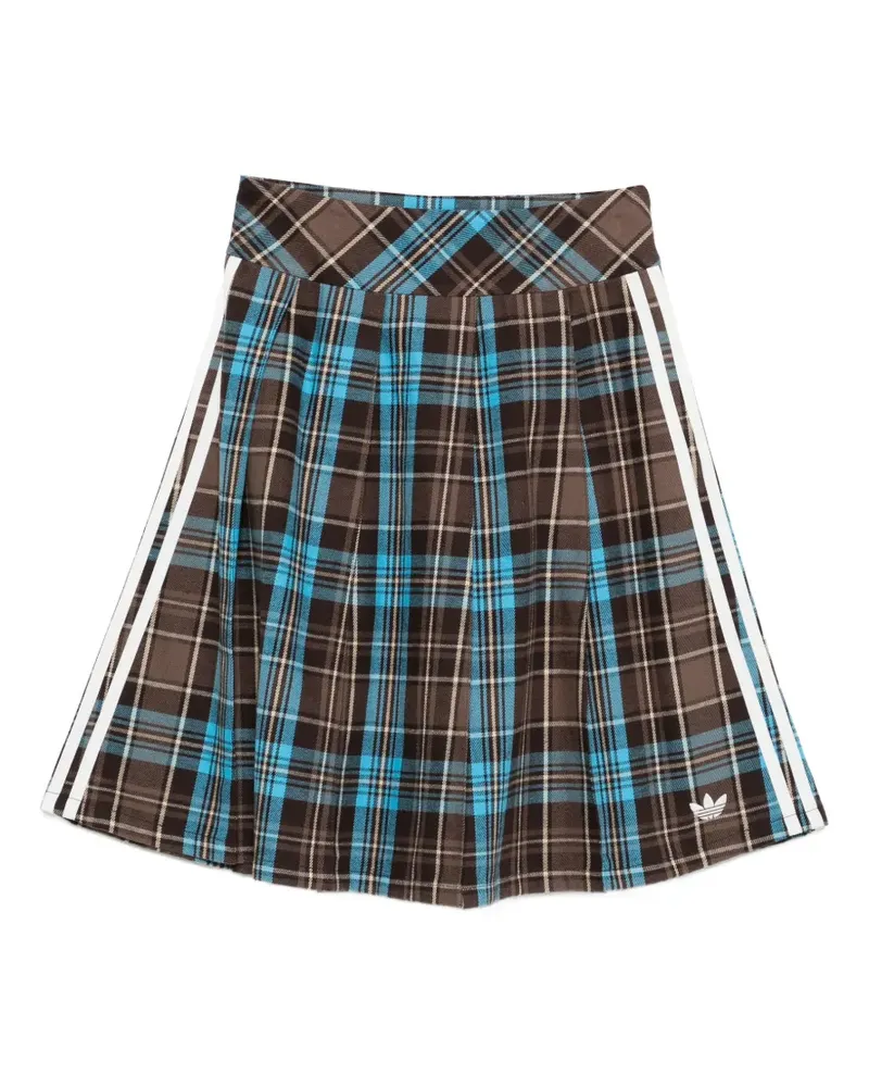 adidas check stripe skirt - Braun Braun