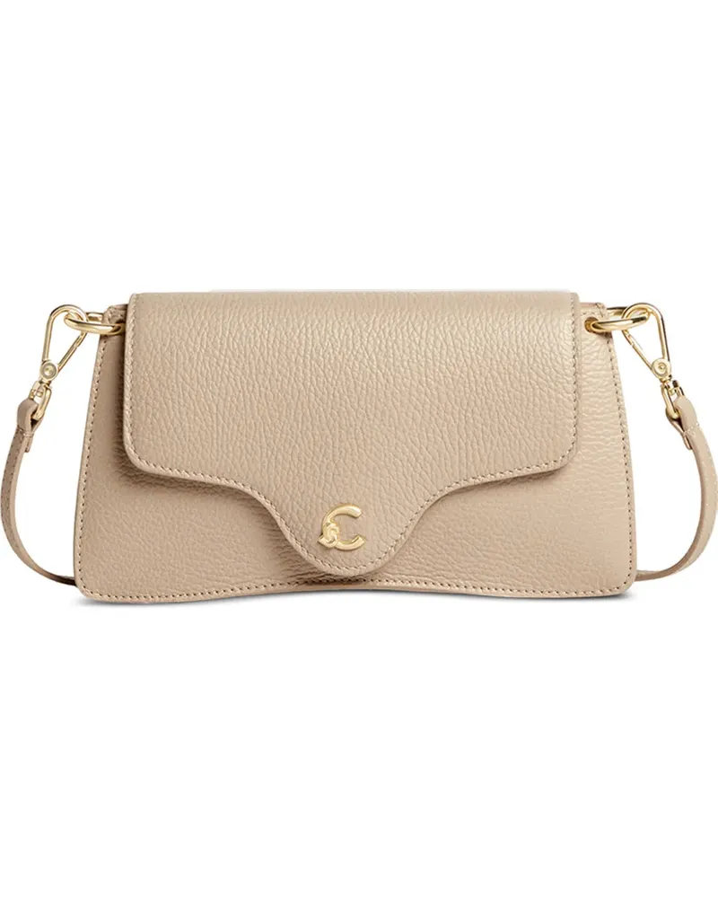 Coccinelle Kleine Schultertasche mit Magnetverschluss - Nude Nude