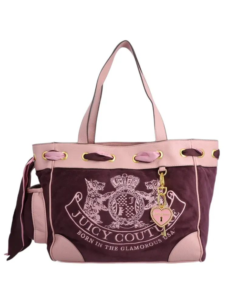 Juicy Couture Daydreamer logo-embroidered tote bag - Violett Violett