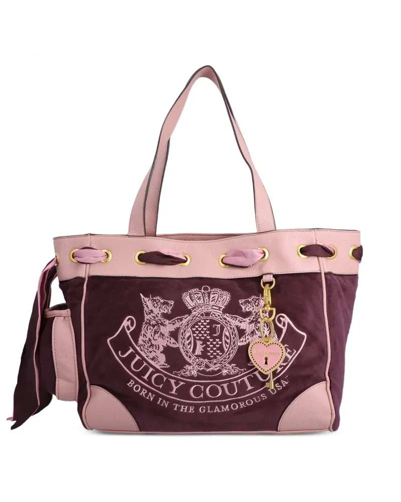 Juicy Couture Daydreamer Tote Bag mit Logo-Stickerei - Violett Violett