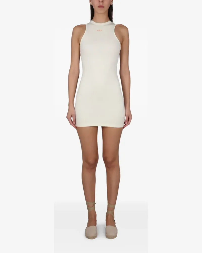 OFF-WHITE Elegant Rowing Minikleid - Nude Nude