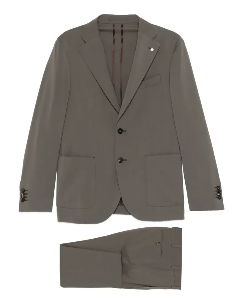 Luigi Bianchi Mantova buttoned tailored suit - Grau Grau